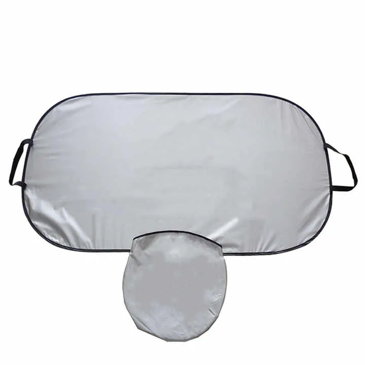 قطعة الزجاج الأمامي ظلة طوي سيارة نافذة . Piece Windshield Sunshade Foldable Car