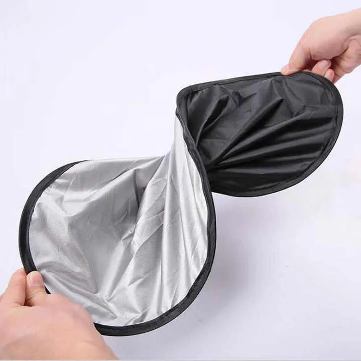 قطعة الزجاج الأمامي ظلة طوي سيارة نافذة . Piece Windshield Sunshade Foldable Car