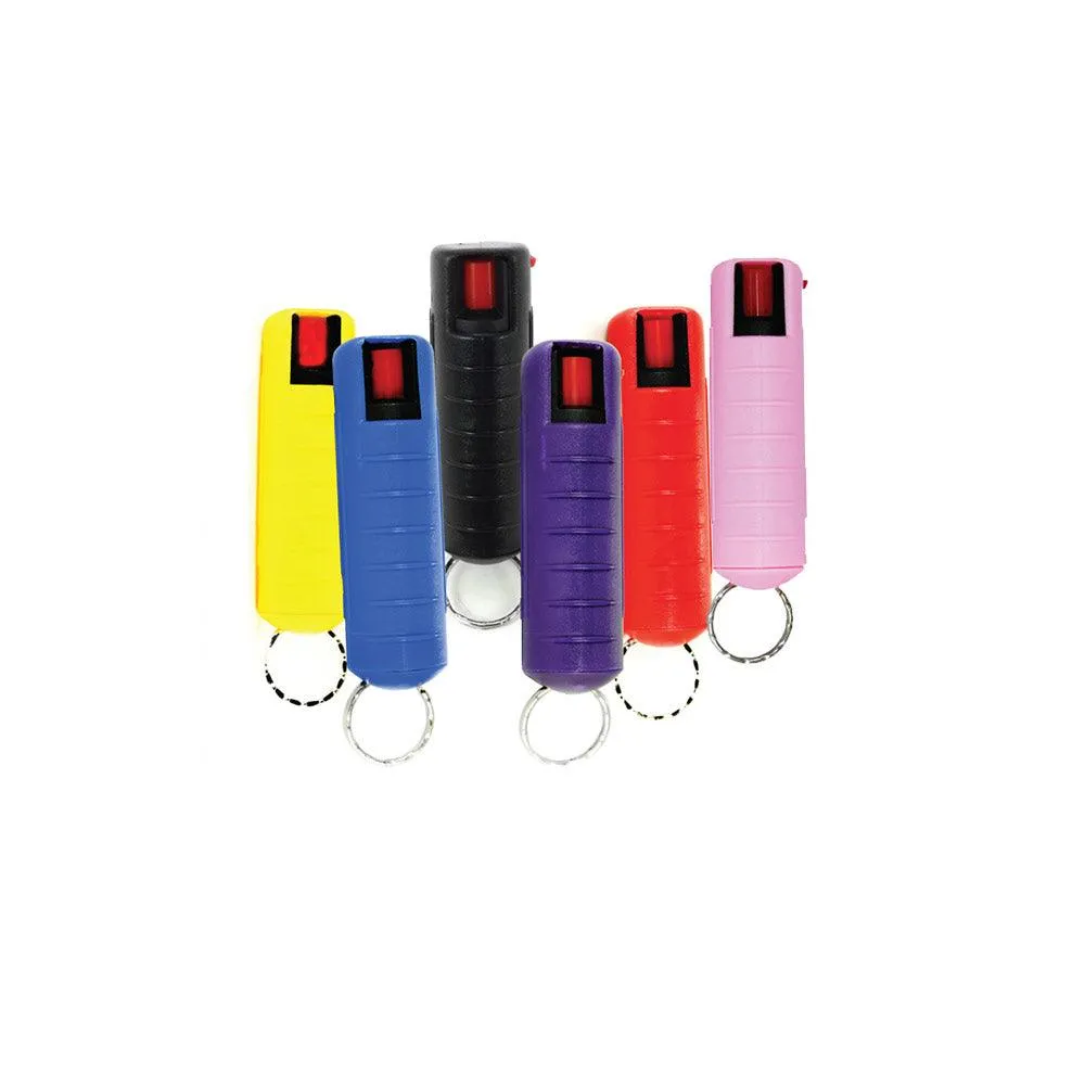 12) Streetwise Mixed Colors 18% Pepper Sprays and 6) Plastic Knuckle Bundle