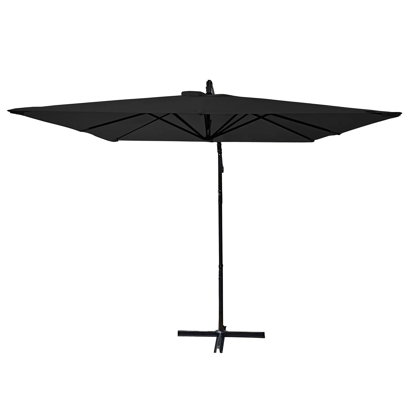 2.2M Outdoor Umbrella Cantilever | Garden Deck Patio Shade | Water-Resistant | Charcoal