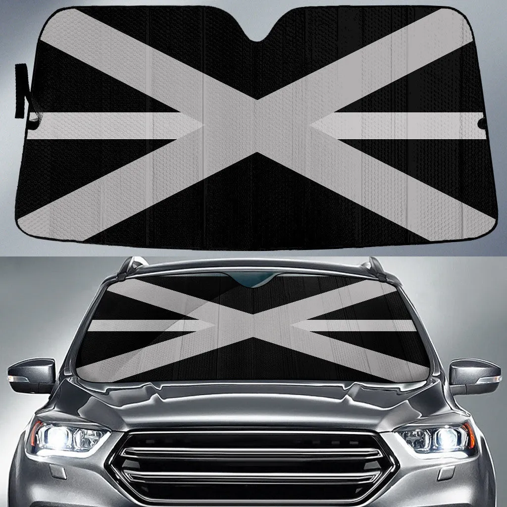 Alabama Flag Thin Grey Line Printed Car Sun Shades Cover Auto Windshield Coolspod