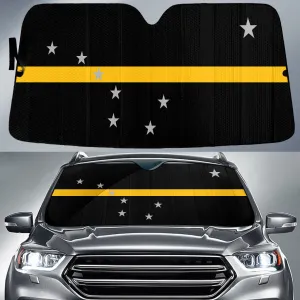 Alaska Sub Flag Thin Yellow Line Printed Car Sun Shades Cover Auto Windshield Coolspod