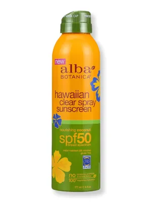 Alba Botanica Hawaiian Spray SPF 50 Nourishing Coconut 6 oz