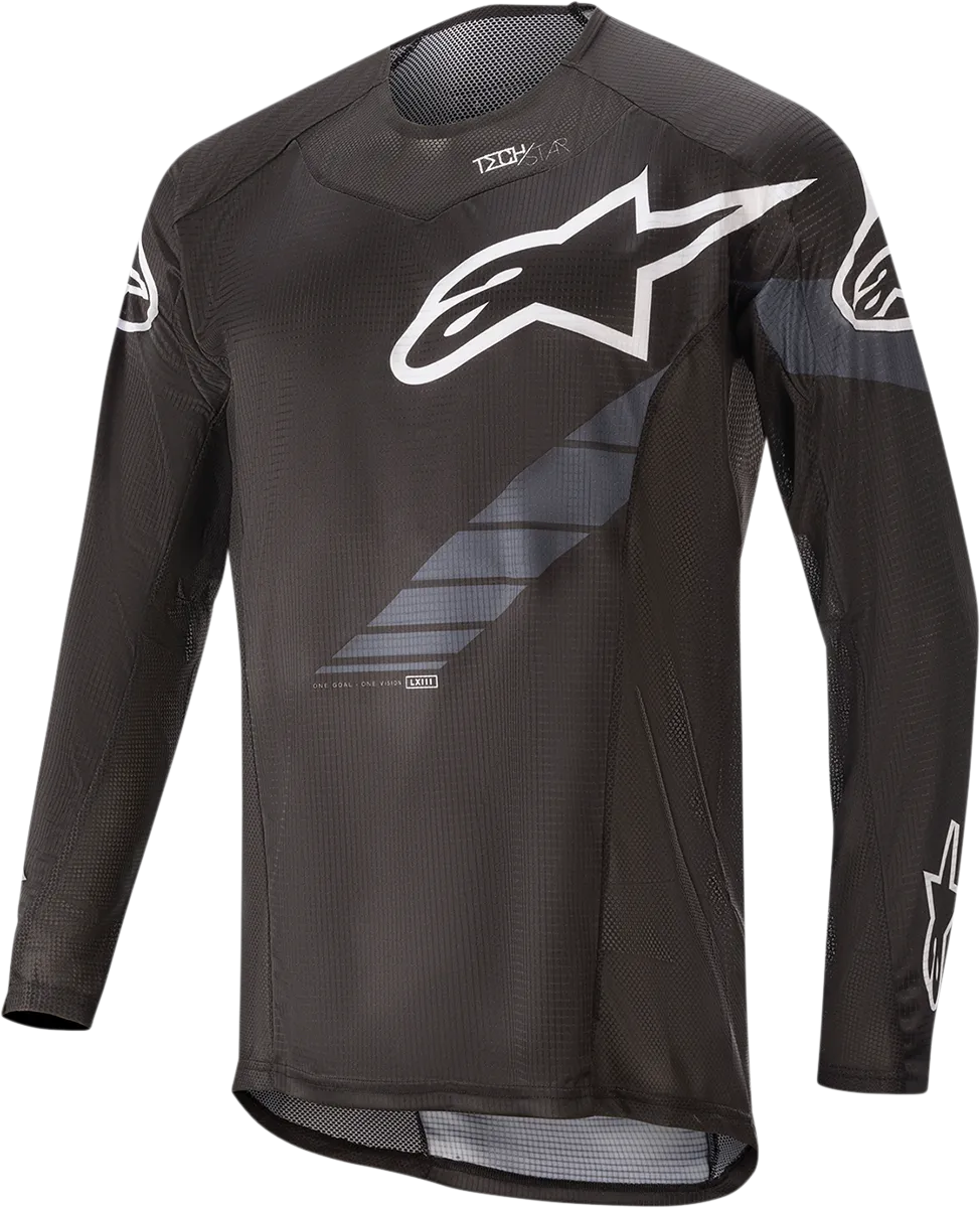 ALPINESTARS Techstar Long-Sleeve Jersey - Black/Gray - Small 1760220-104-SM