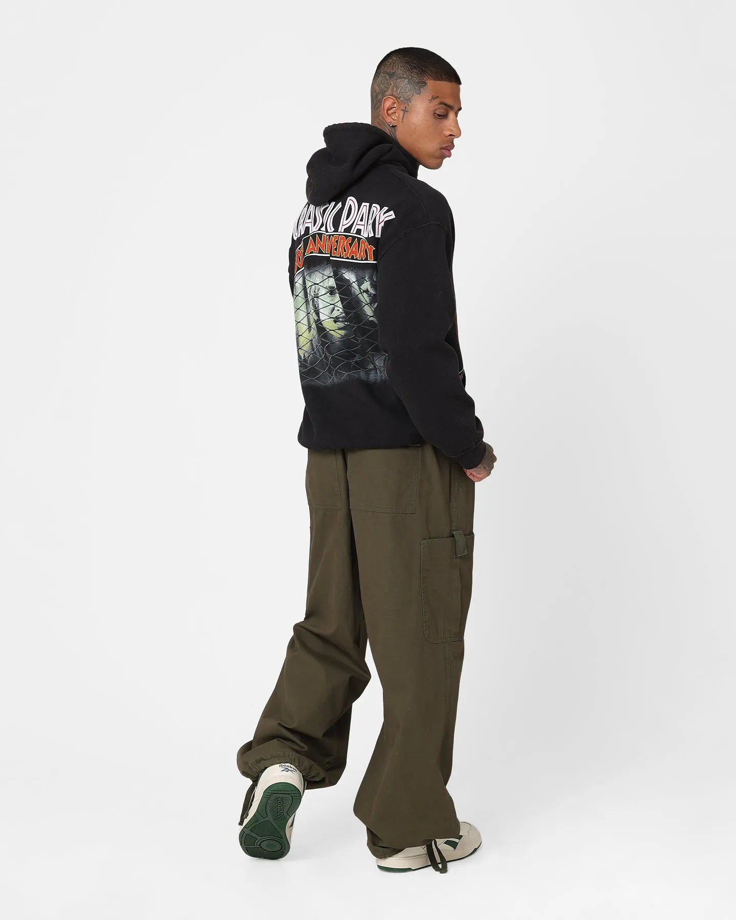American Thrift X Jurassic Park 30th Anniversary Hoodie Black Wash