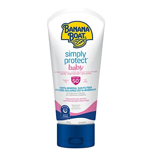 Banana Boat Simply Protect Baby Sunscreen Lotion, SPF 50 