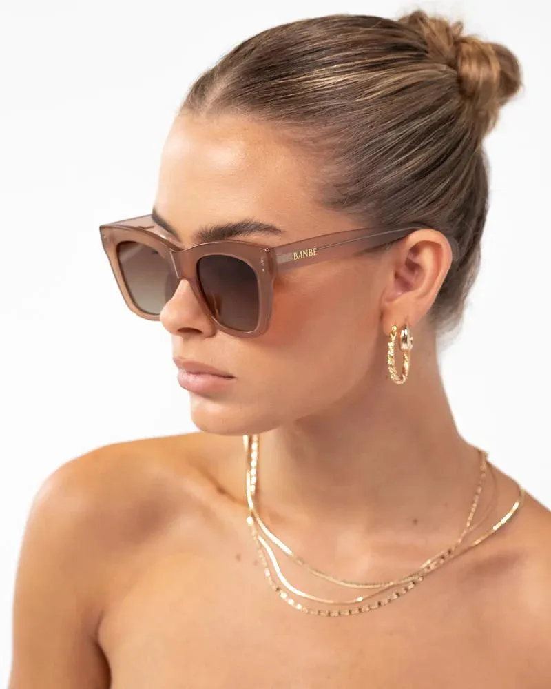 BANBÉ- The Teigen Acetate Frame Square Sunglasses