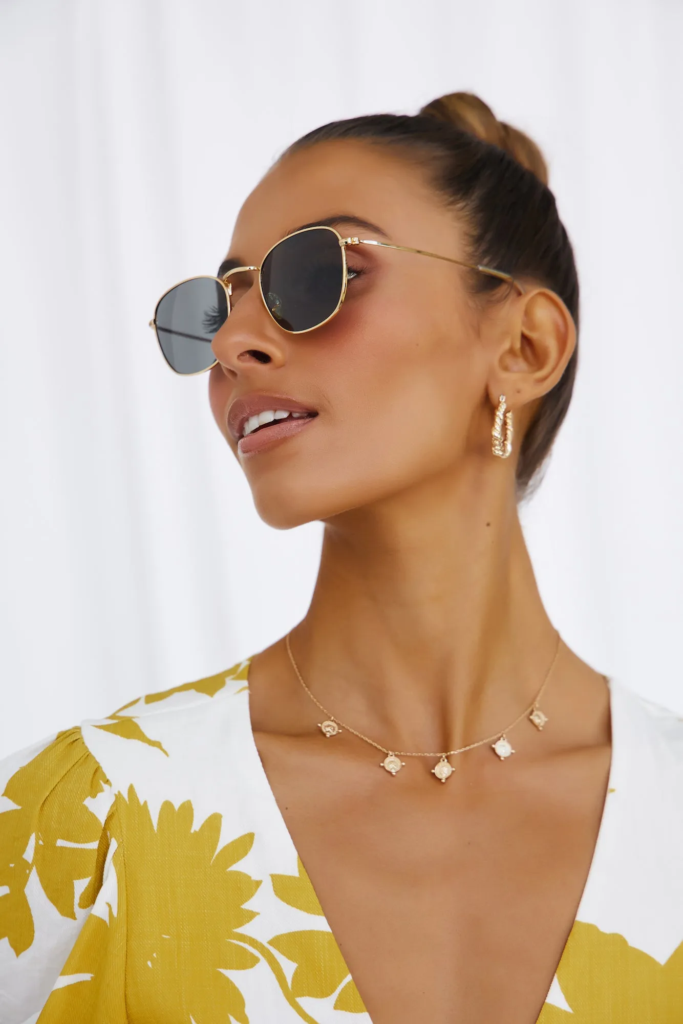 BANBÉ The Turlington Sunglasses Gold Smoke