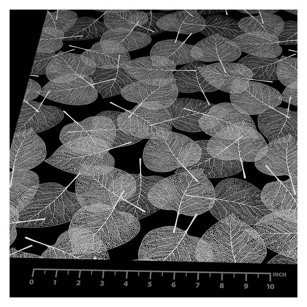 BDF 4WHLV Decorative Window Film White Leaves