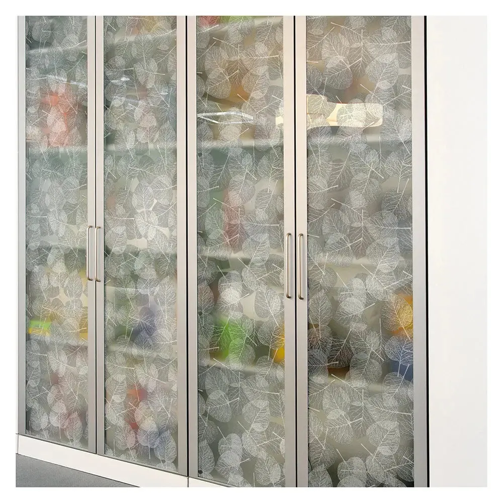 BDF 4WHLV Decorative Window Film White Leaves