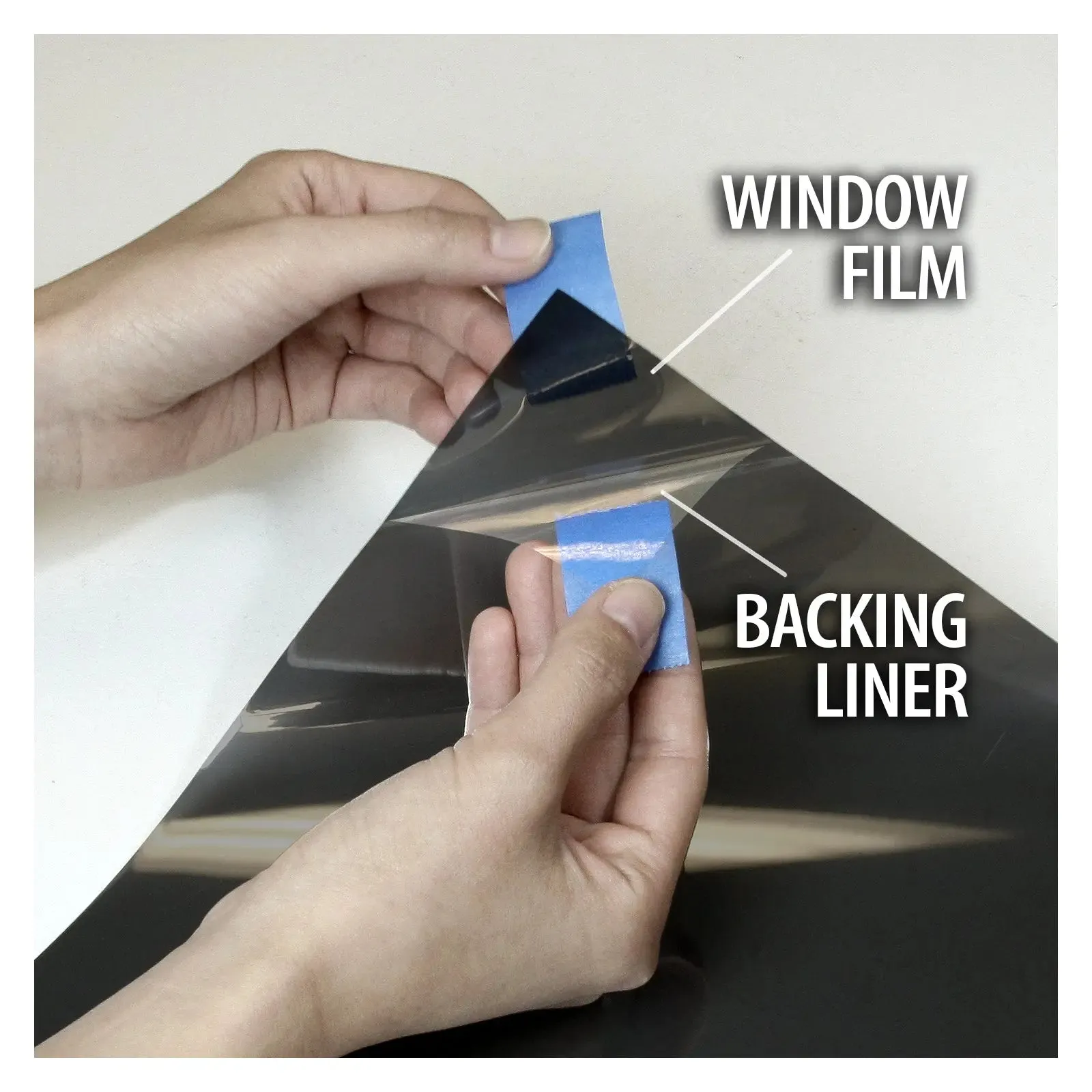 BDF NA20 Window Film Daytime Privacy and Sun Control Black (Dark)