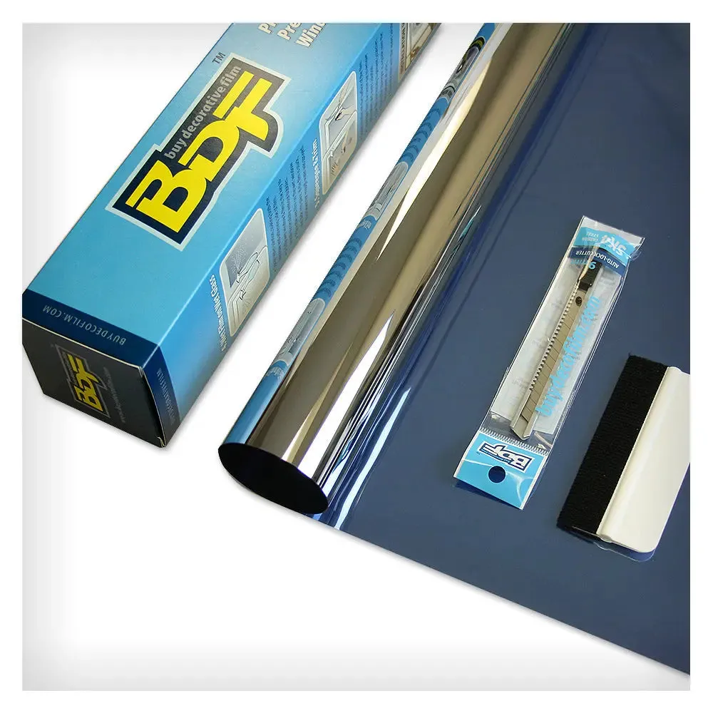 BDF PRBL Window Film Premium Color High Heat Control and Daytime Privacy Blue