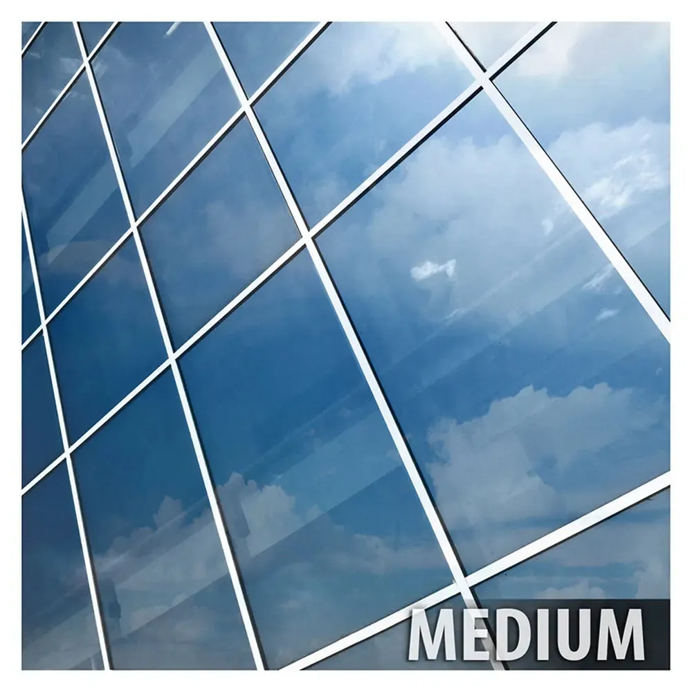 BDF S35 Window Film High Heat Rejection Reflective Silver 35 (Medium)