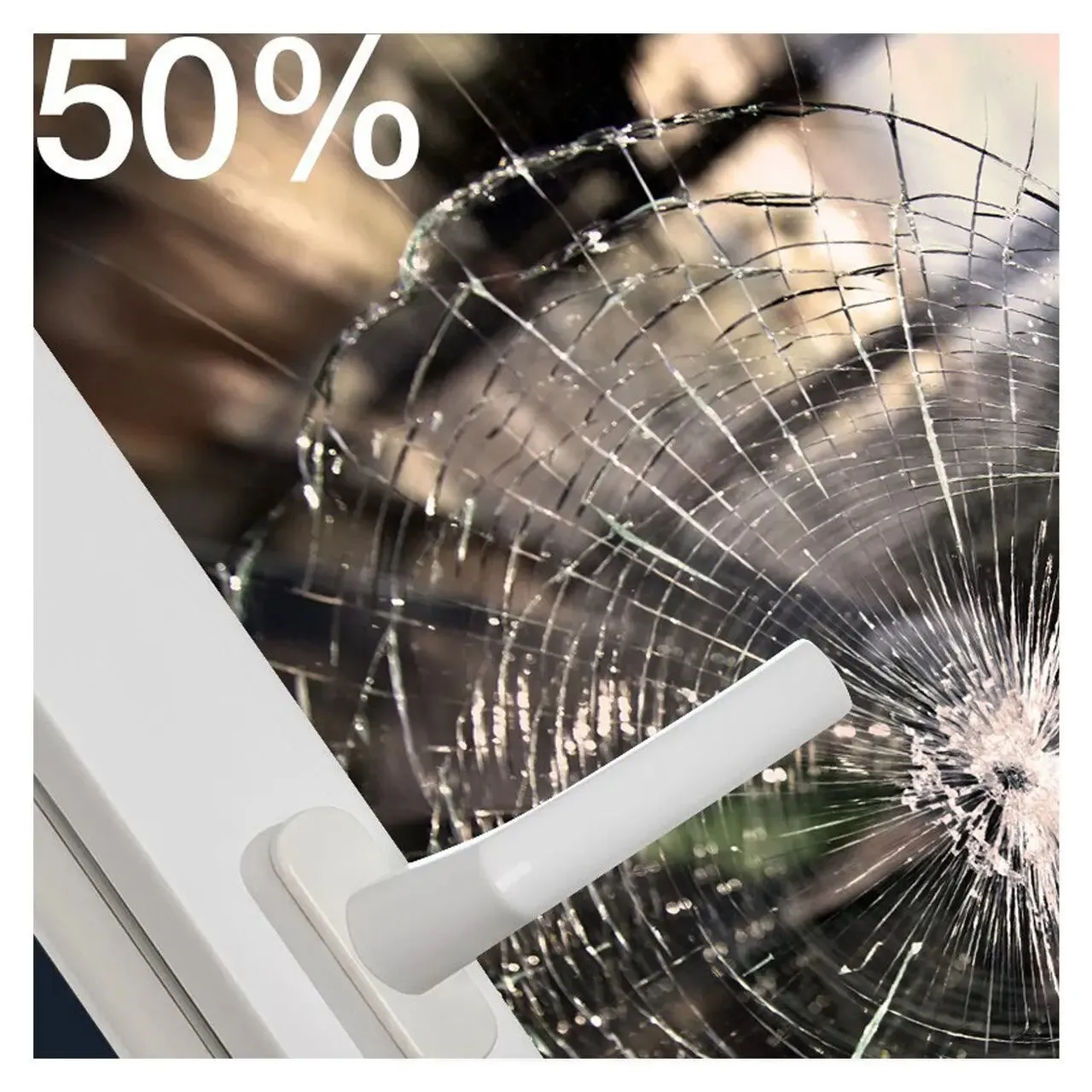 BDF S4MGD50 Window Film Security and Sun Control 4 Mil Gold 50 (Light)