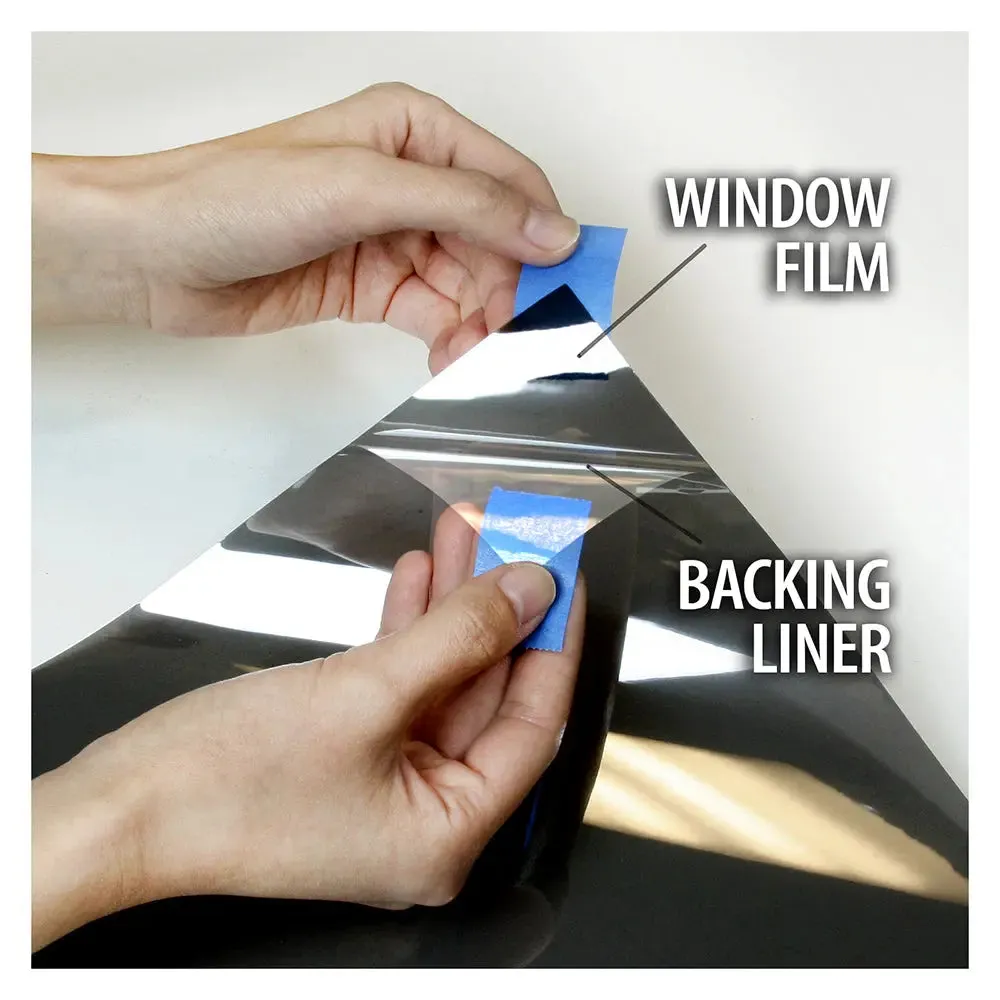 BDF S8MB20 Window Film Security and Daytime Privacy 8 Mil Black 20 (Dark)