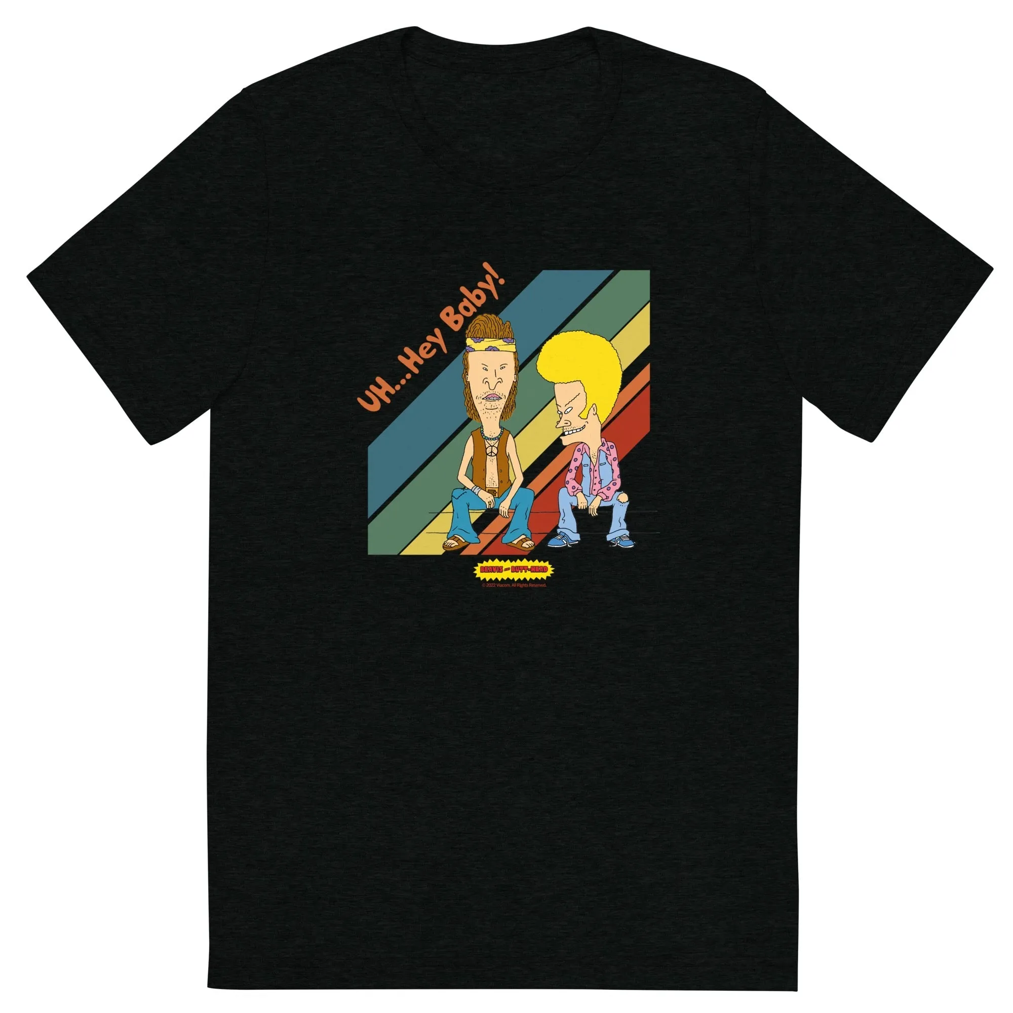 Beavis and Butt-Head Hey Baby Adult Tri-Blend T-Shirt