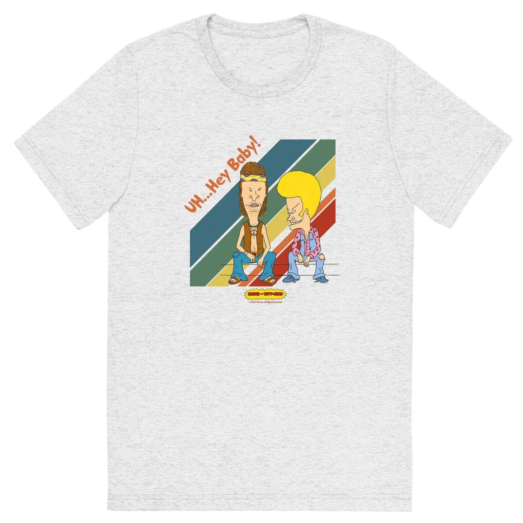 Beavis and Butt-Head Hey Baby Adult Tri-Blend T-Shirt