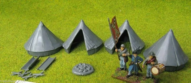 Bell Tents 28 mm Scale Scenery