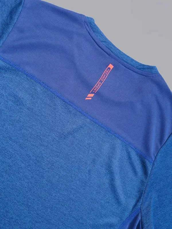 Boys Melange Slim Fit Crew Neck T-shirt with DOUBLE COOL