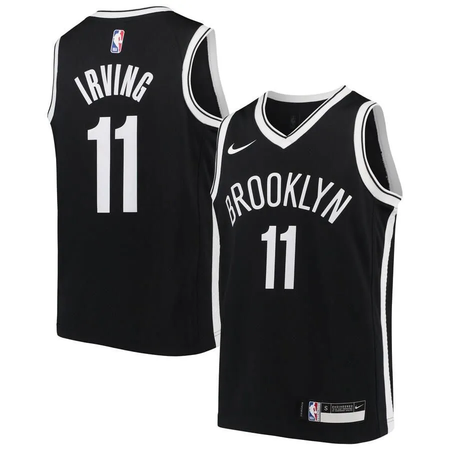 Brooklyn Nets Kyrie Irving Nike Swingman Icon Jersey Kids - Black | Ireland O7860N9