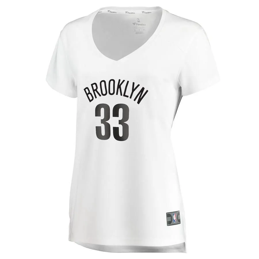 Brooklyn Nets Nicolas Claxton Fanatics Branded Fast Break Player Association Jersey Womens - White | Ireland T8001G7