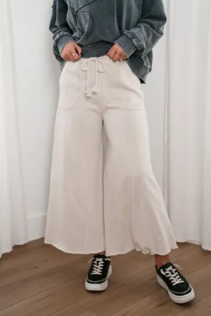 Can't Be Matched Mineral Wash Pants - Cream