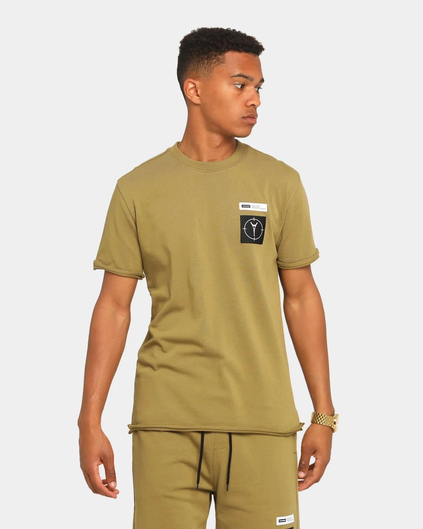 Carré Utilitaire Rugueux Short Sleeve T-Shirt Olive