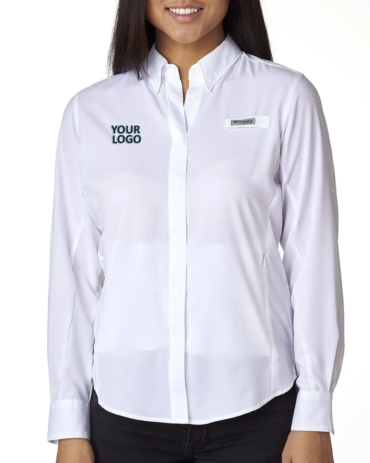 Columbia Ladies Tamiami Ii Long Sleeve Shirt, White
