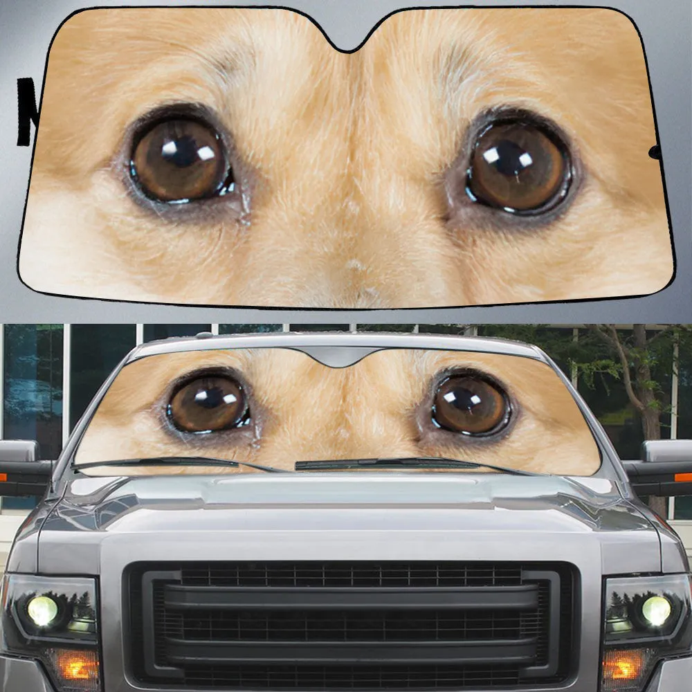 Corgi's Eyes Beautiful Dog Eyes Car Sun Shade Cover Auto Windshield