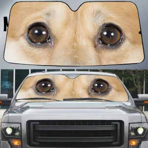 Corgi's Eyes Beautiful Dog Eyes Car Sun Shade Cover Auto Windshield