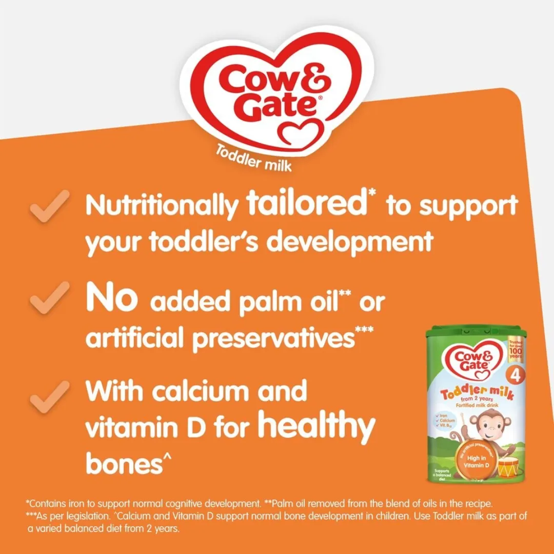Cow & Gate 4 Toddler Milk Formula 2  Years 800g (T)