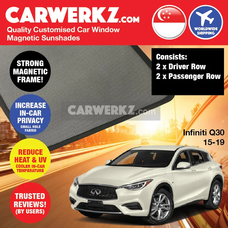 Customised Window Magnetic Sunshades for Infiniti Q30 2015-2020 1st Generation (H15) Japan SUV
