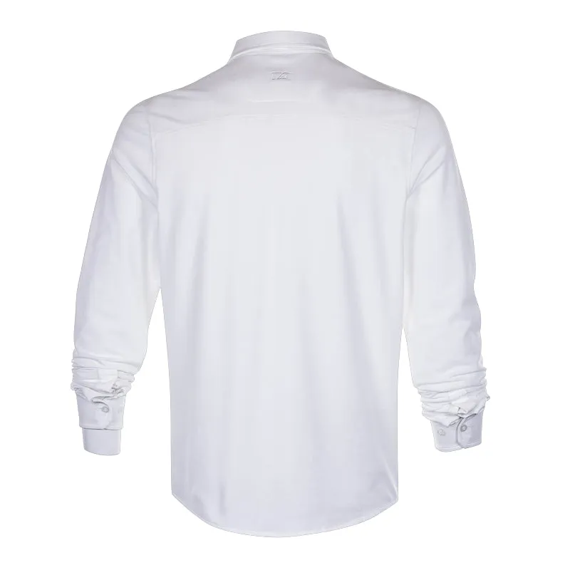 CUTTER & BUCK Oxford Button Men's Long Sleeve Shirt (White)