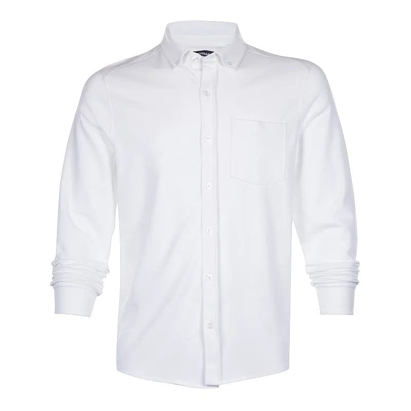 CUTTER & BUCK Oxford Button Men's Long Sleeve Shirt (White)