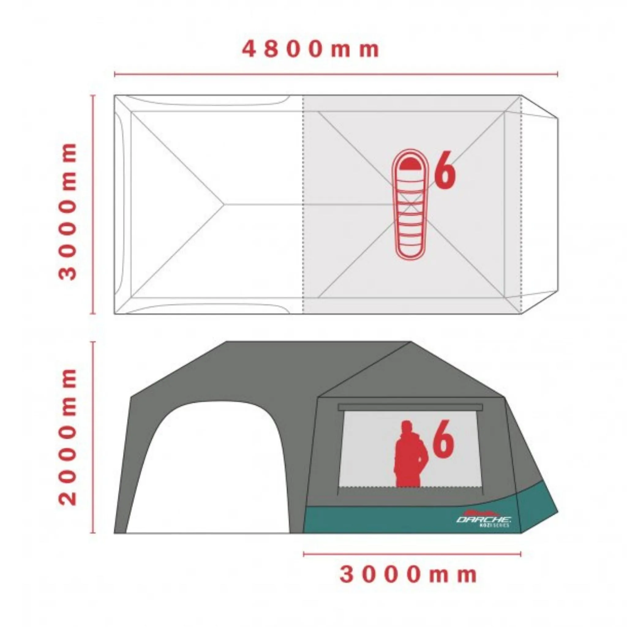 Darche Kozi Instant Tent 6P