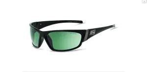 Dirty Dog Stoat Black / Green Polarised