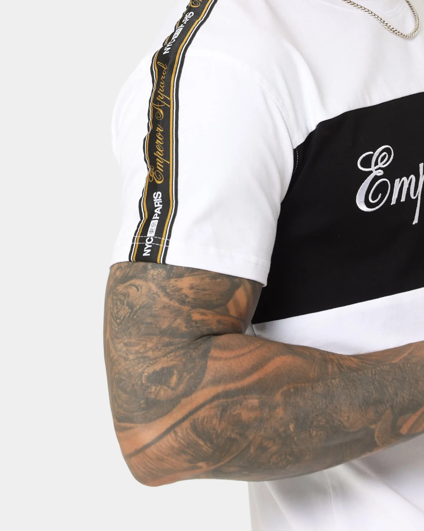 Emperor Apparel Nouveau Hustle Short Sleeve T-Shirt White/Black