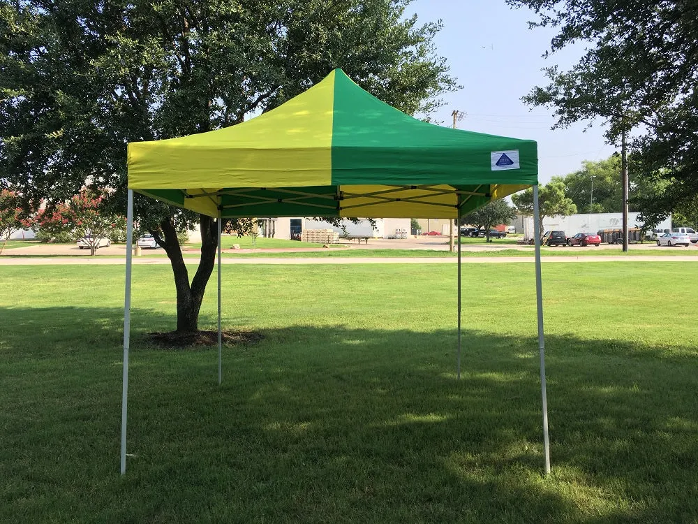 F Model 10'x10' Green Yellow - Pop Up Tent Pro