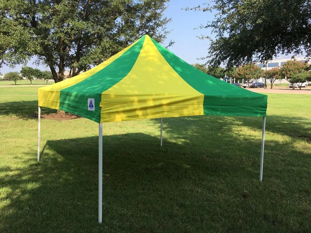 F Model 10'x10' Green Yellow - Pop Up Tent Pro