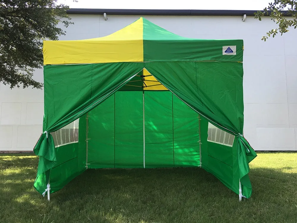 F Model 10'x10' Green Yellow - Pop Up Tent Pro