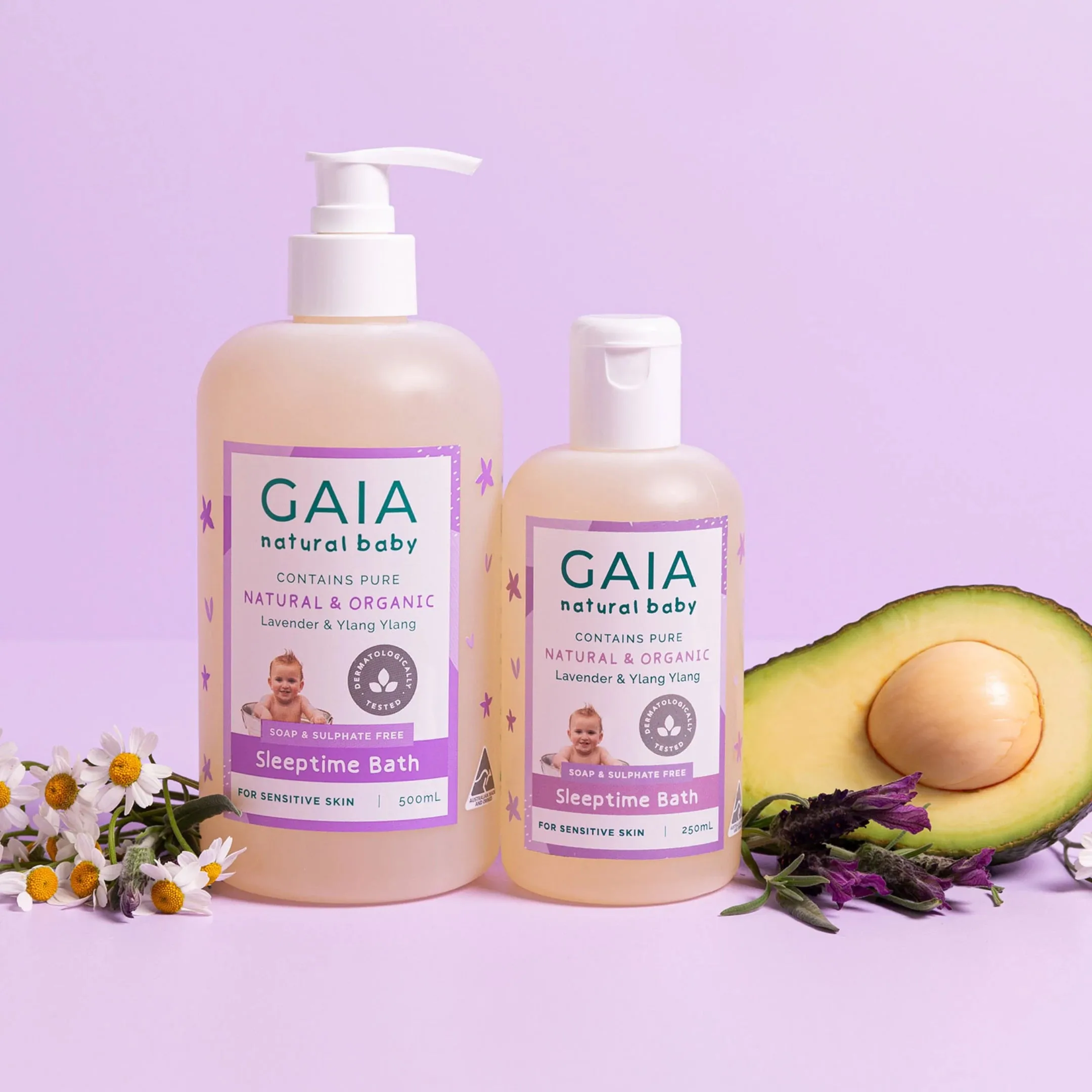 GAIA Sleep Time Bath   Pump 500ml Exp: 08/26