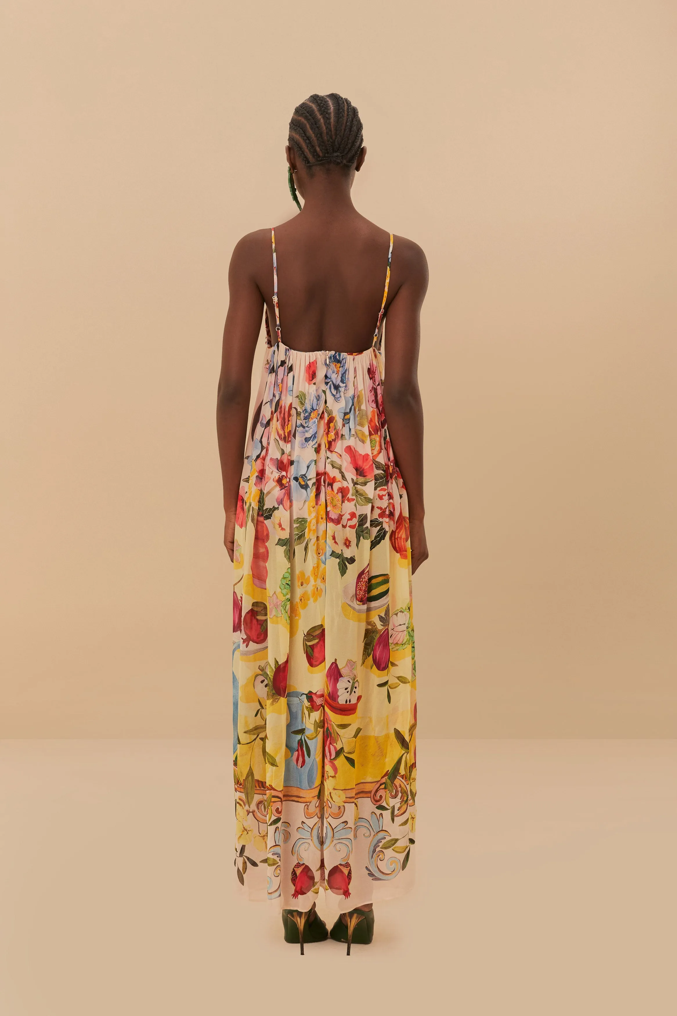 Garden Terrace Pink Maxi Dress