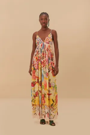 Garden Terrace Pink Maxi Dress
