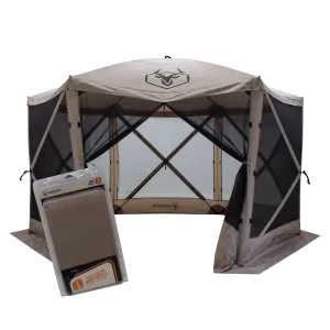 Gazelle Tents™ G6 6-Sided Portable Gazebo Includes free 3 Pack of wind panels