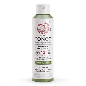 Grand Tongo DEET-Free Green Tea   Mint Insect Repellent with Picaridin- The 12 Hour Protection, DEET Alternative