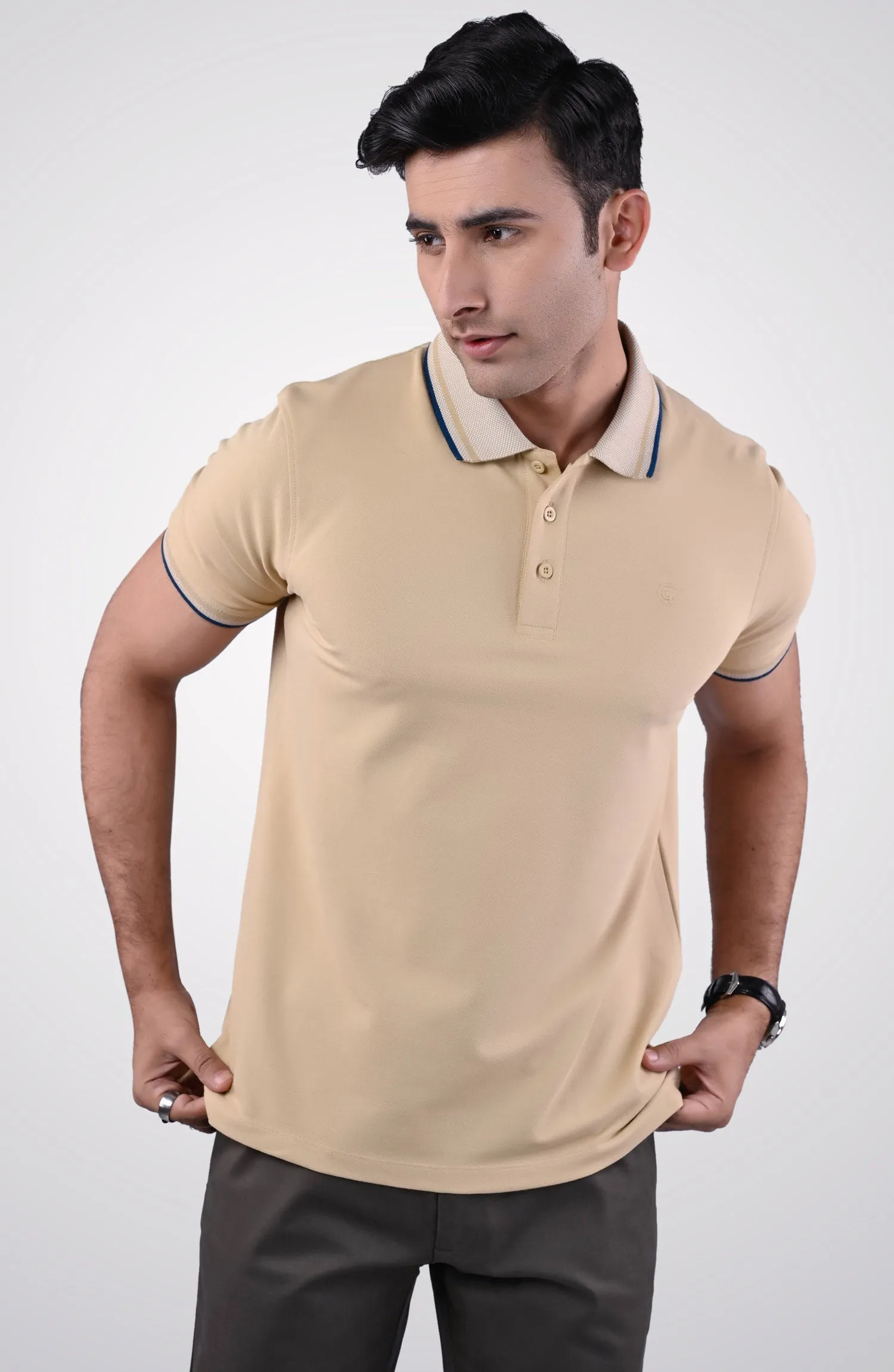 Half Sleeves Stretch Polo