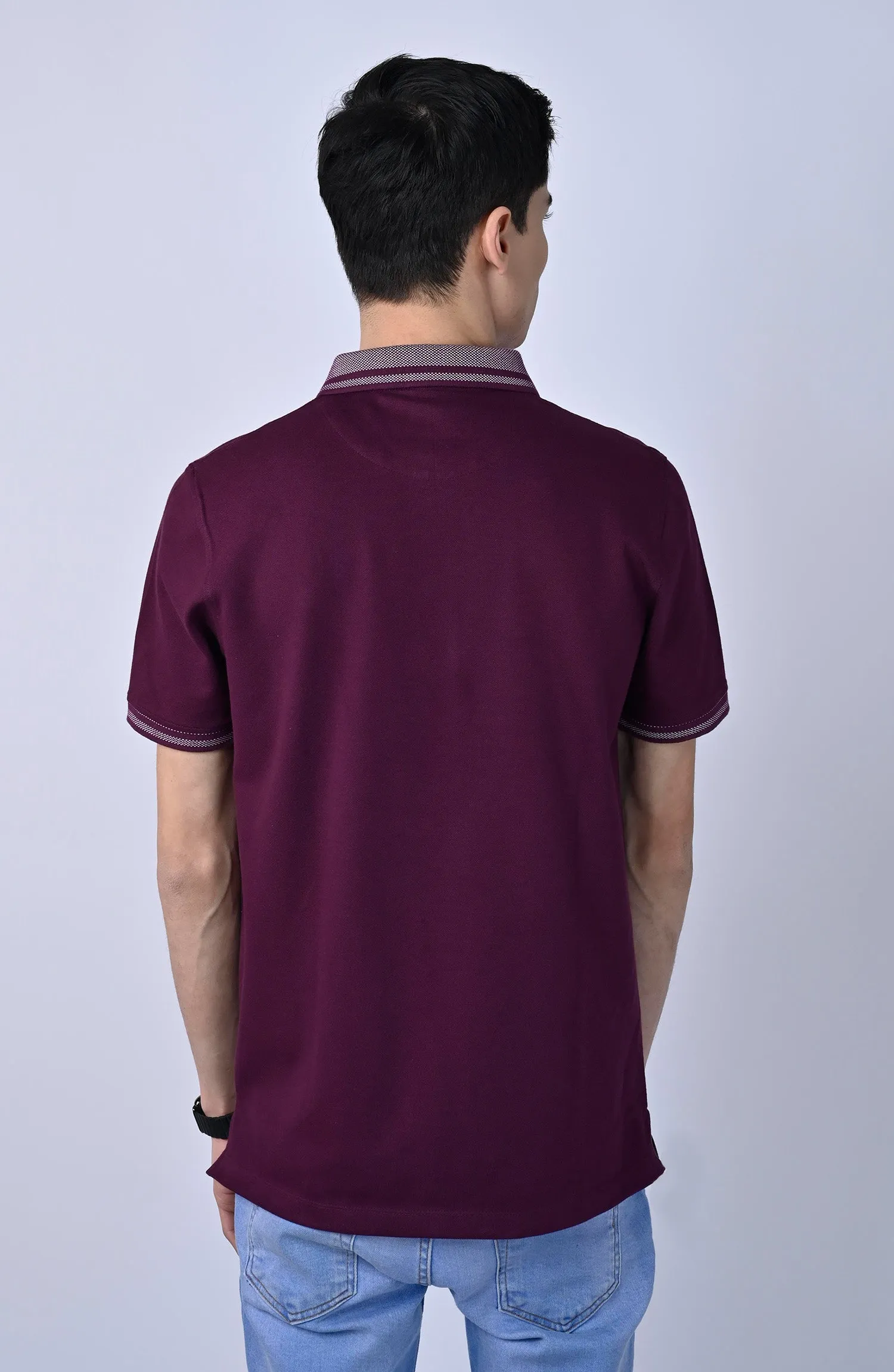 Half Sleeves Stretch Polo