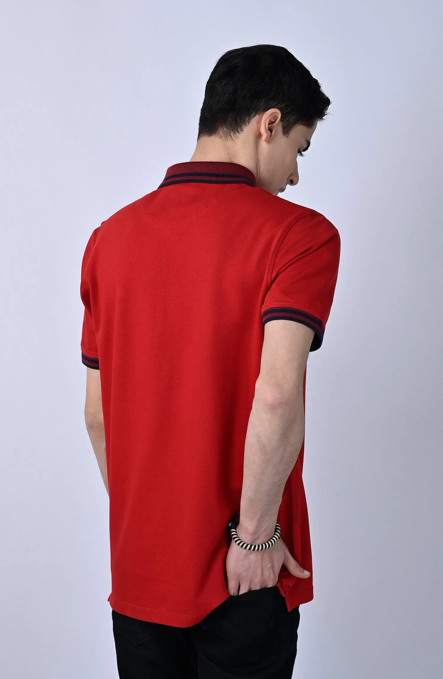 Half Sleeves Stretch Polo