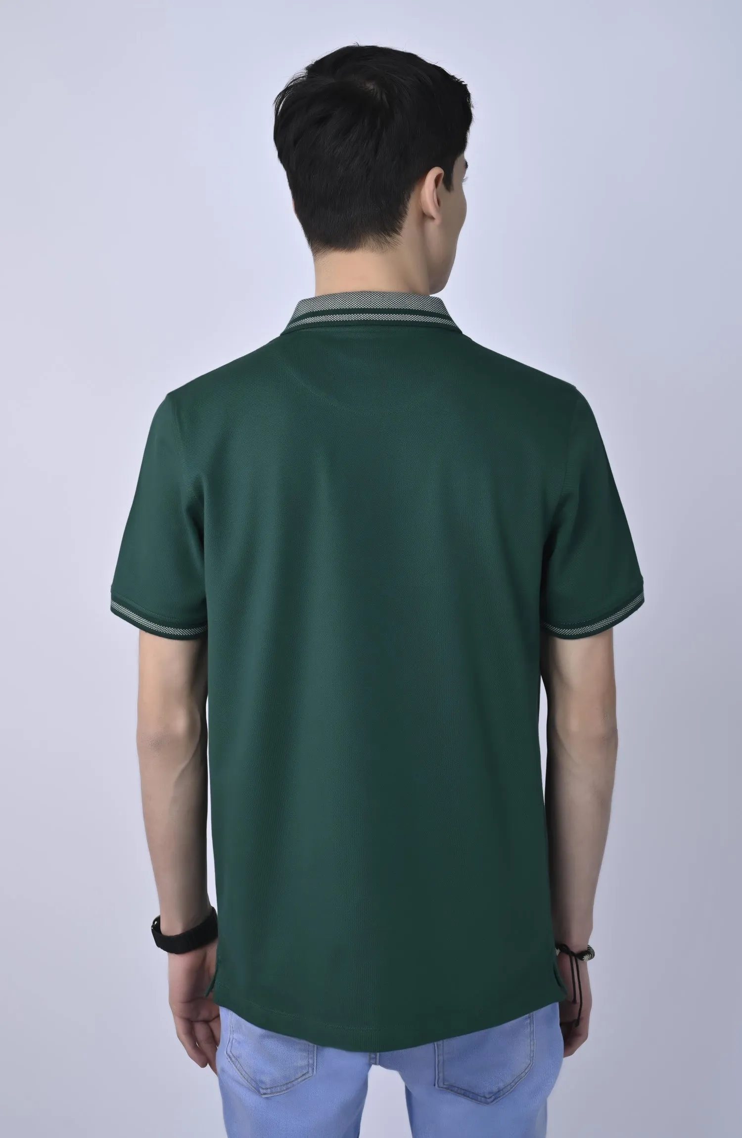 Half Sleeves Stretch Polo