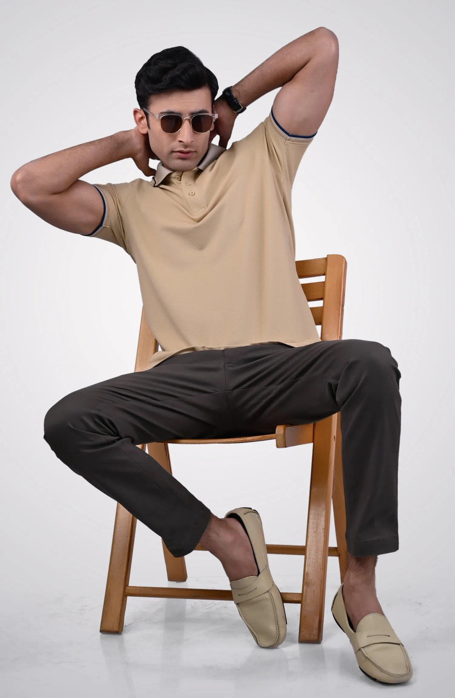 Half Sleeves Stretch Polo